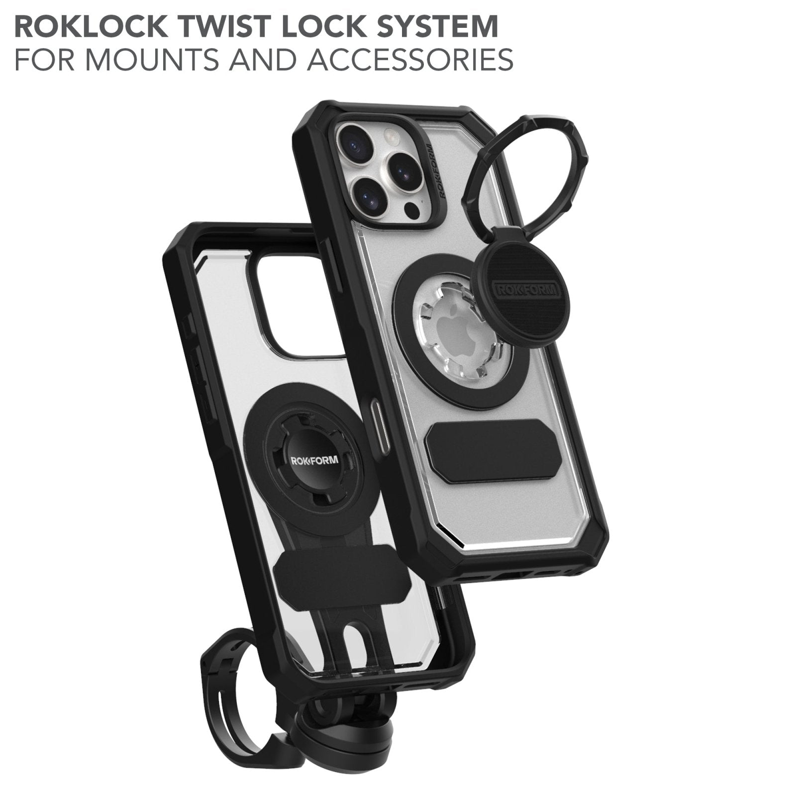 Rokform Crystal Clear iPhone 16 Pro Max Case: Military-Grade Magnetic Protection
