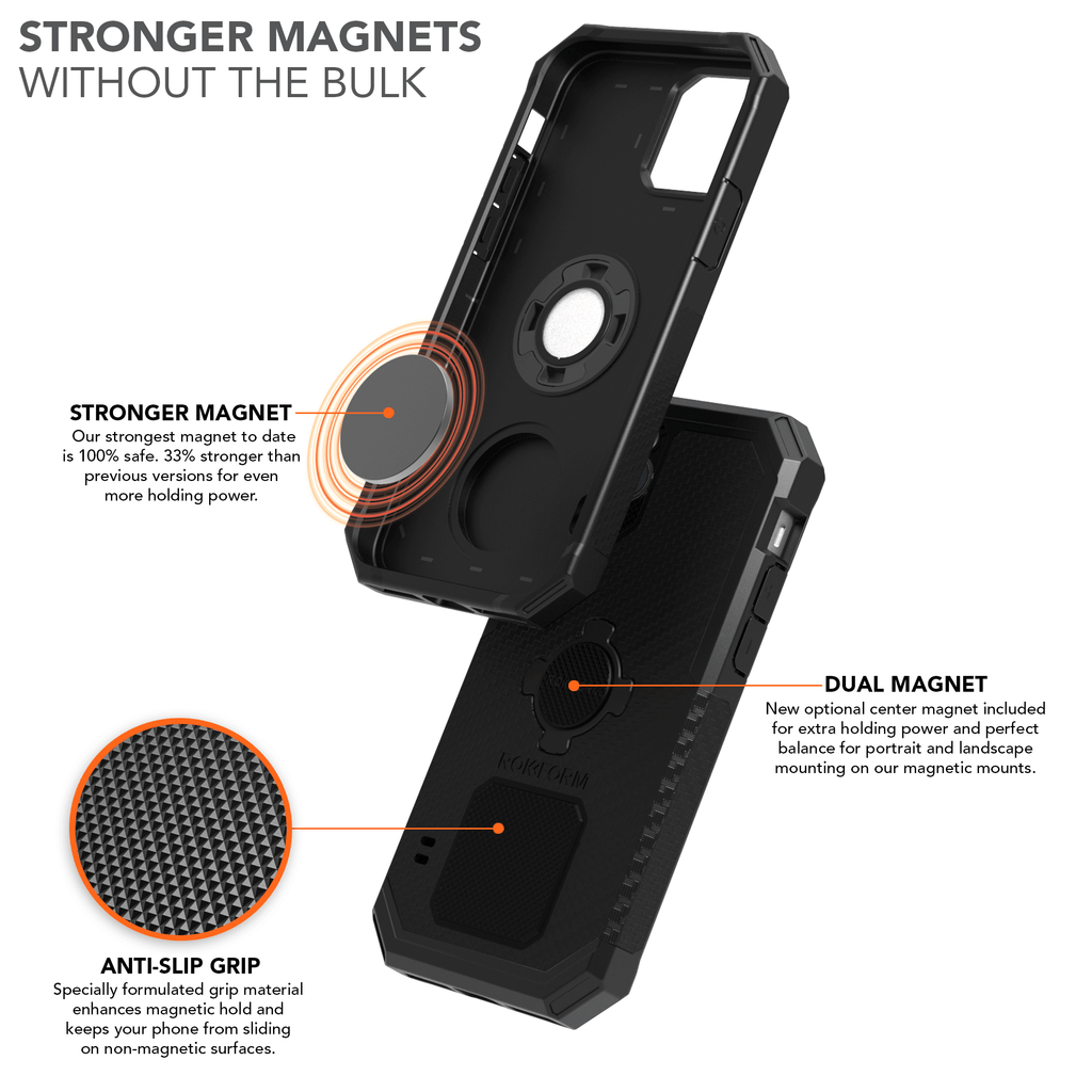 Rokform iPhone 12 Pro Max Rugged Case Military-Grade Magnetic Mountable Protection