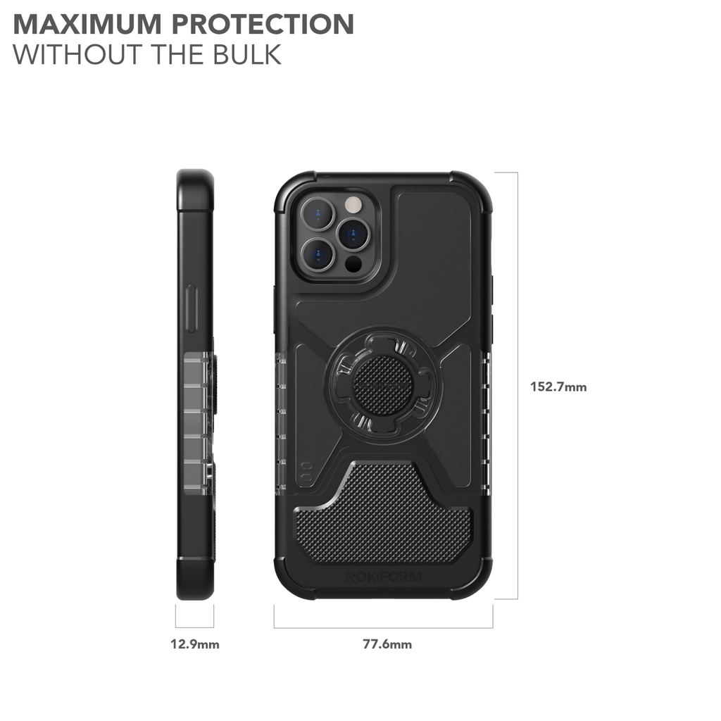 Rokform Crystal Protective iPhone 12/12 Pro Case with Magnetic Mounting