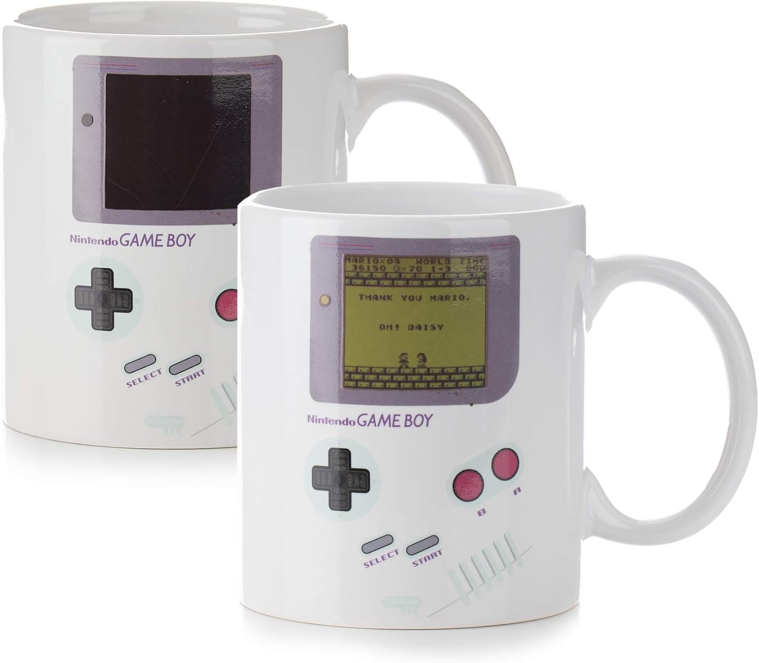 Paladone Gameboy Heat-Changing Coffee Mug - 10 Ounces, Retro Gaming Gift