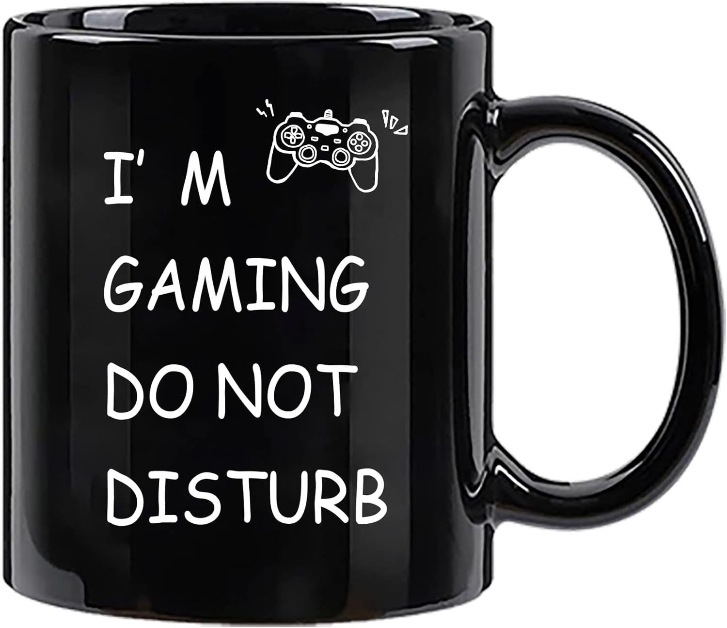 Gaming Mug: 'I'm Gaming Do Not Disturb' - 11 oz Black Ceramic Gift